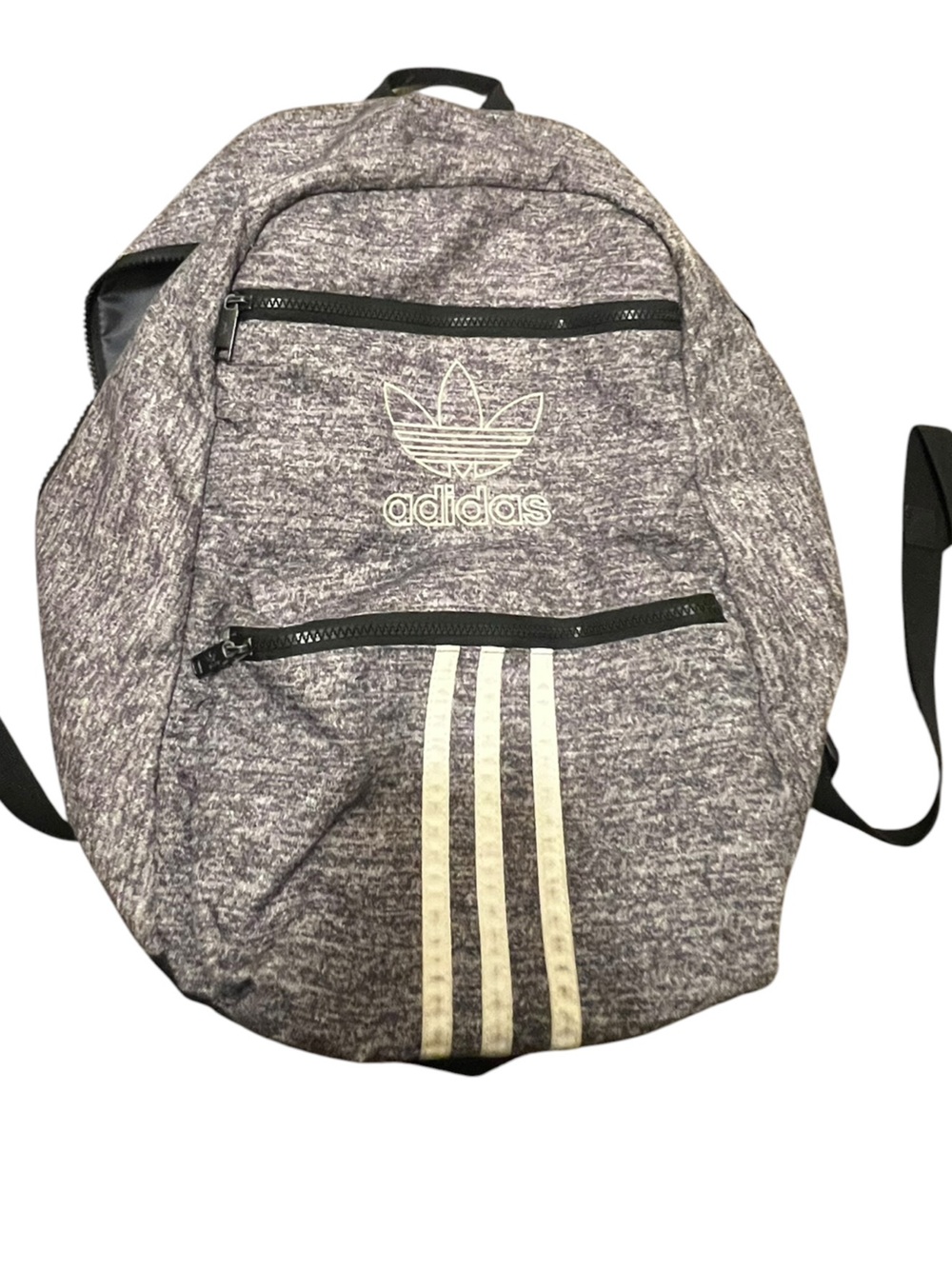 Adidas Trefoil Classic 3-Stripes Backpack Heather Gray
